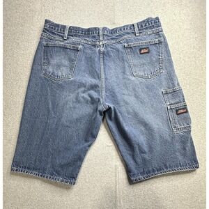 Dickies Carpenter Shorts Mens 40 Denim Workwear Utility Pocket Jean ER305NB